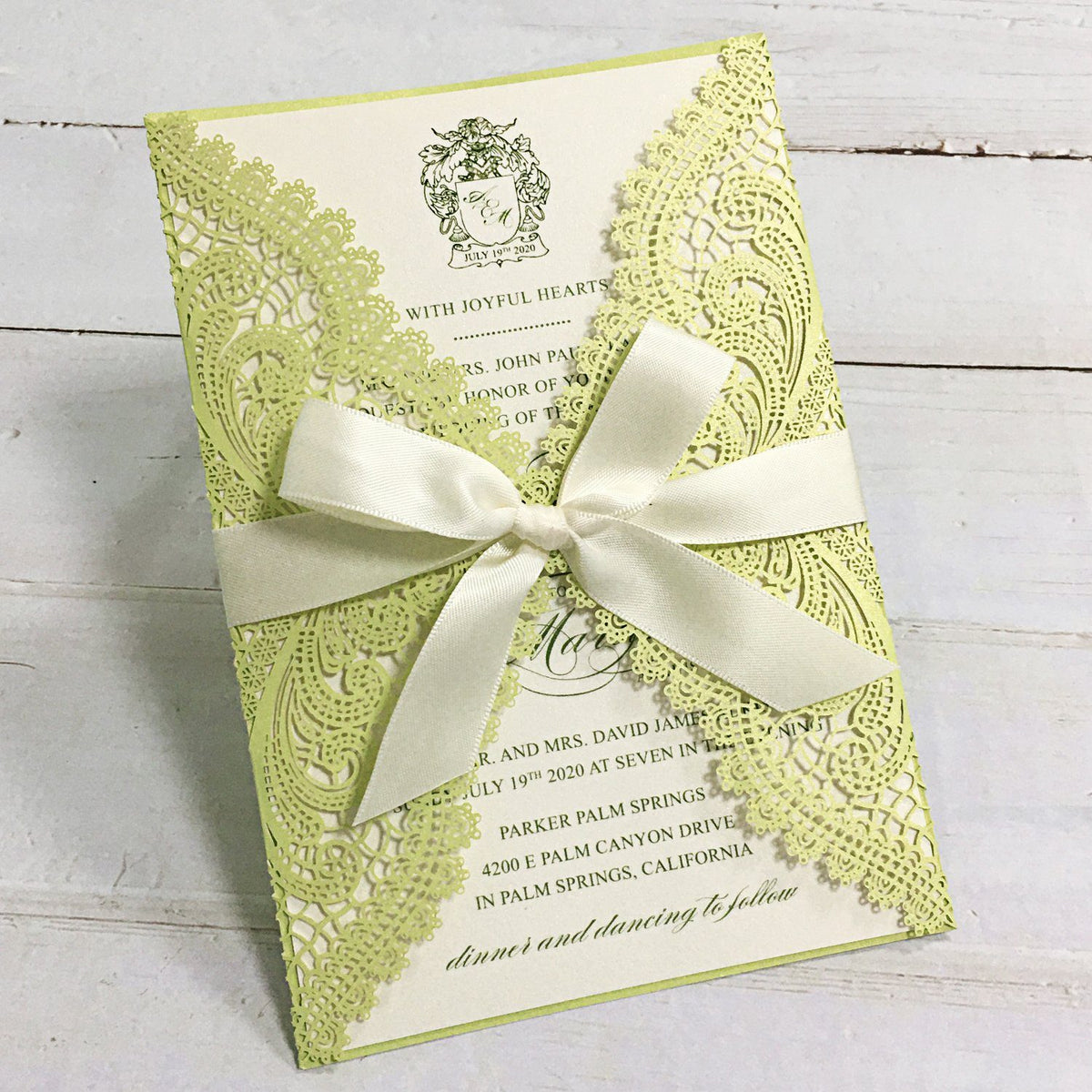 Uxcell B6 Luxury V Flap Gold Border Invitation Wedding Envelopes, Green 20  Pack 