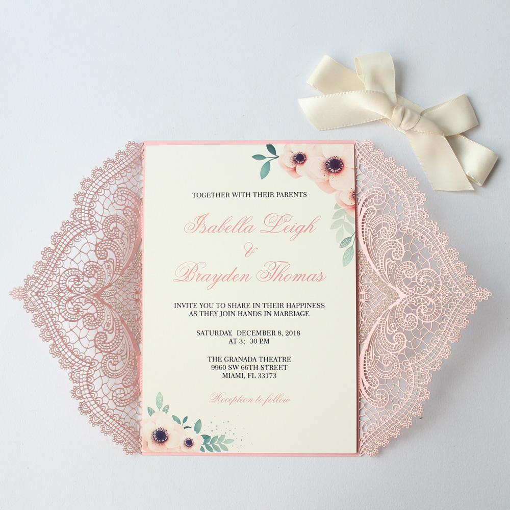 romantic wedding invitations