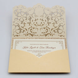 Red Lace Wedding Invitation Cards Red Wedding Theme PB2000-R